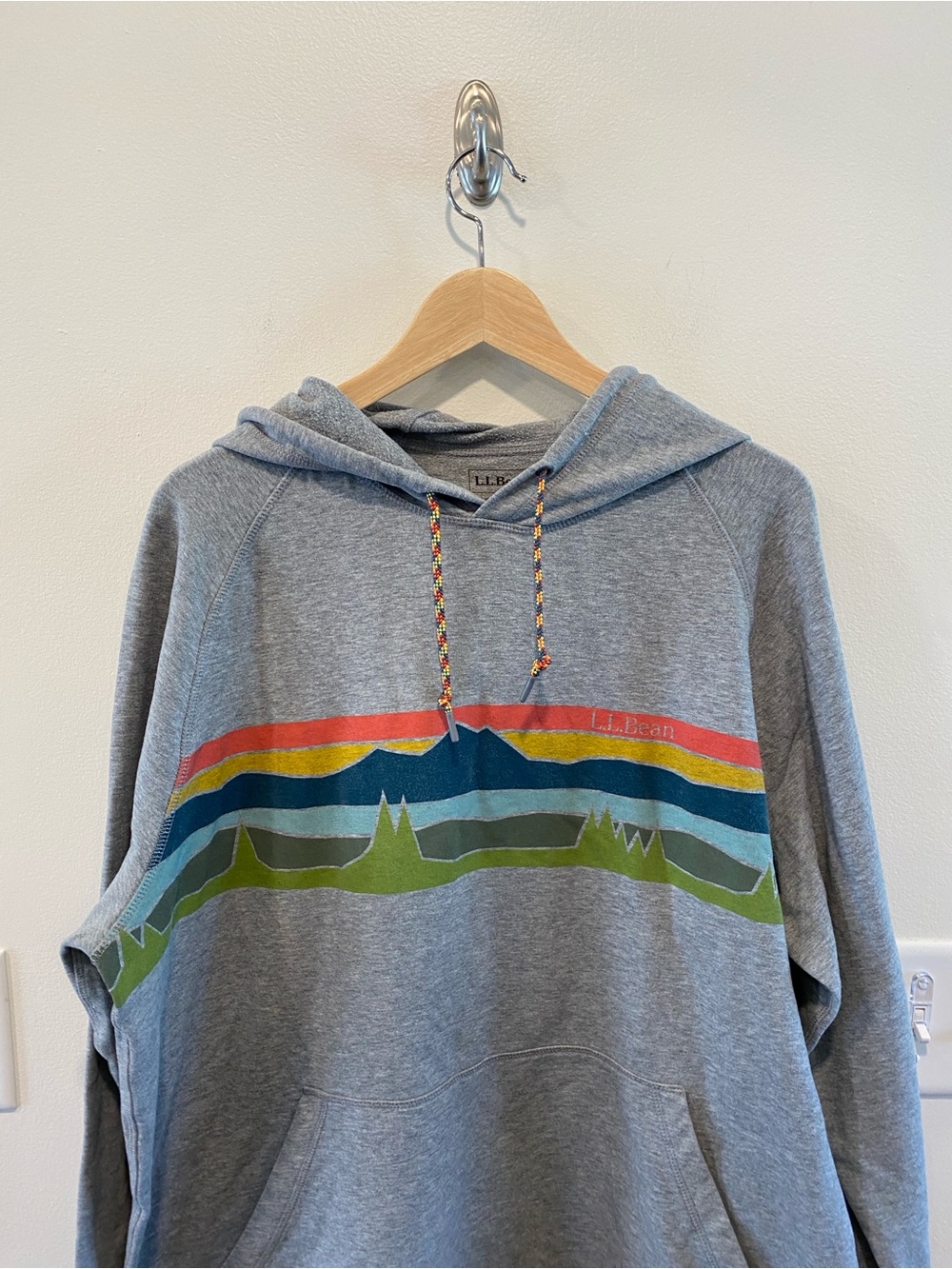 L.L. Bean Men's Bean's Comfort Camp Hoodie graphic size XL Tall sweatshirt - Picture 2 of 7